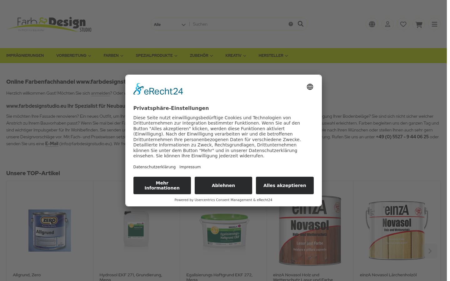 Screenshot tal-banner tal-kunsens muri qabel kwalunkwe interazzjoni