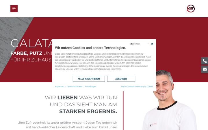 Screenshot di farbe-putz-design.de
