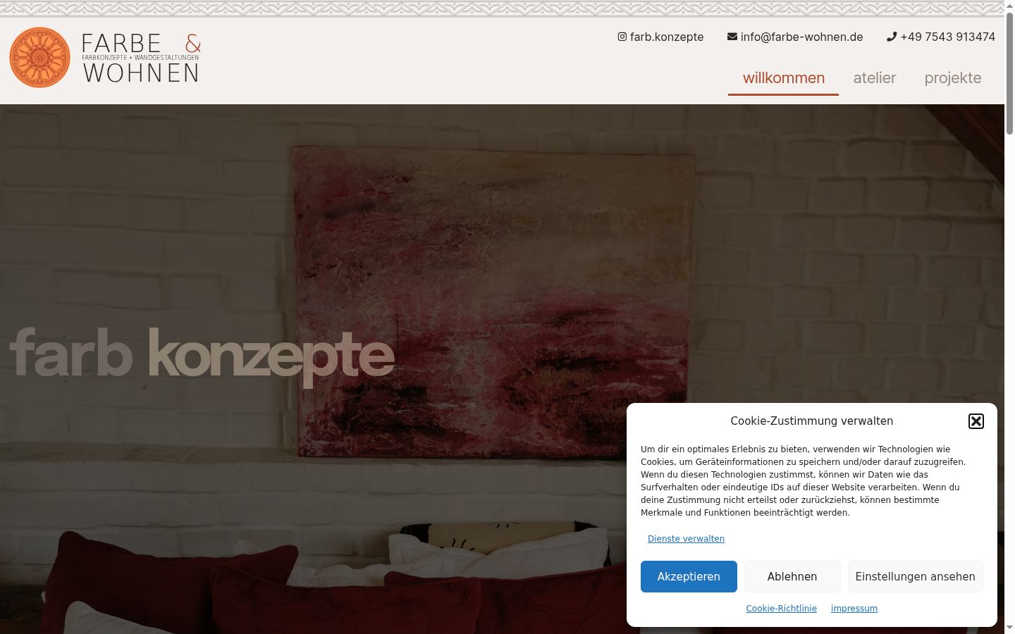 Screenshot tal-banner tal-kunsens muri qabel kwalunkwe interazzjoni