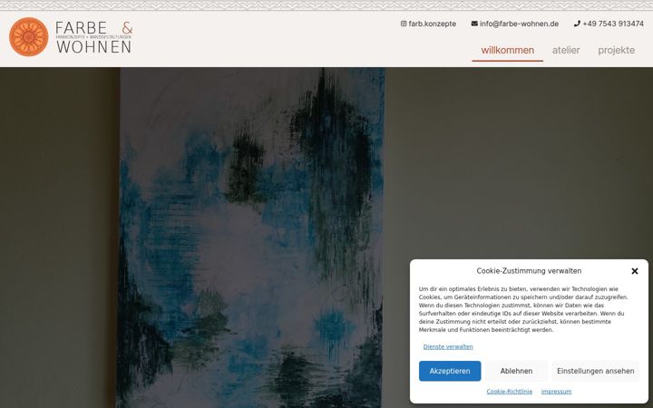 Snímek obrazovky farbe-wohnen.de
