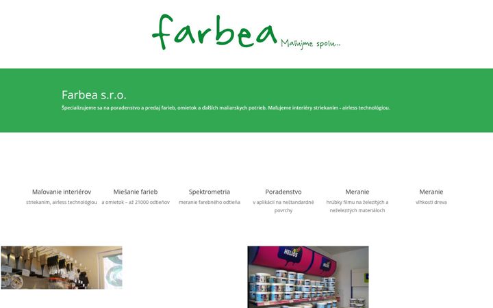 Snimka zaslona za farbea.sk