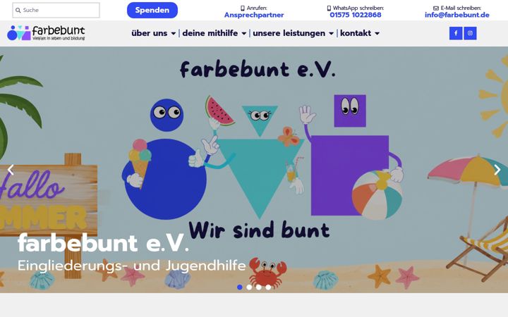 Screenshot του farbebunt.de