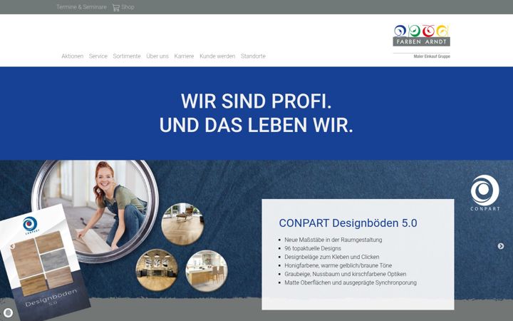 Screenshot of farben-arndt.de