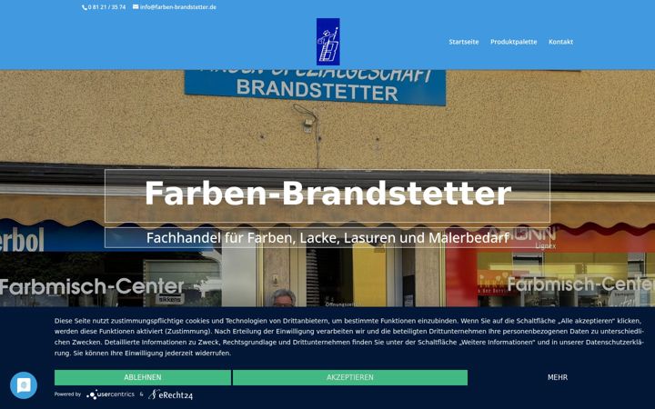 Screenshot of farben-brandstetter.de