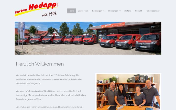 Screenshot ta' farben-hodapp.de