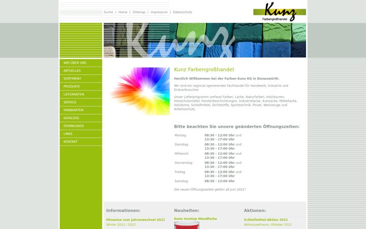 Snímek obrazovky farben-kunz.de