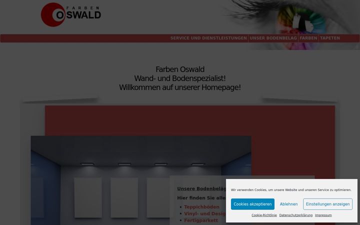 Screenshot of farben-oswald.de
