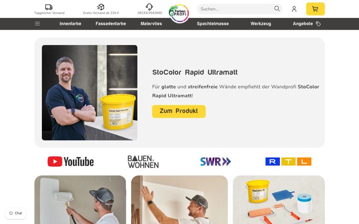 Screenshot of farben-profi.de