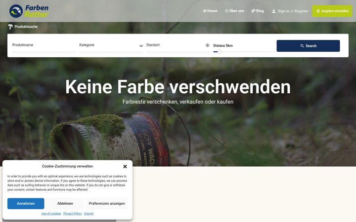 Screenshot of farben-retter.de