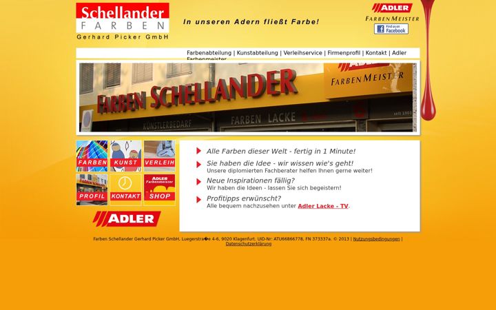 Screenshot of farben-schellander.at