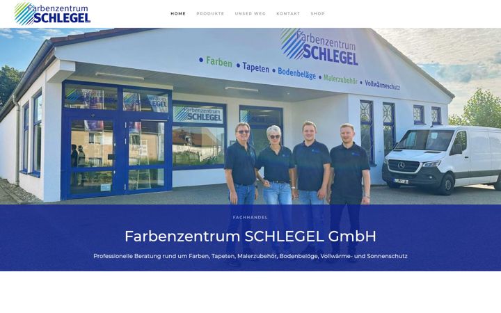 Screenshot of farben-schlegel.com