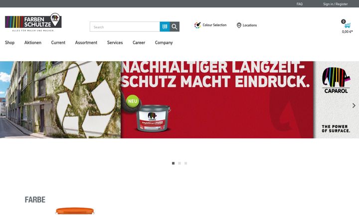 Screenshot ta' farben-schultze.de