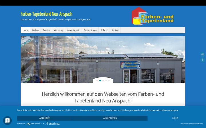 Screenshot ta' farben-tapetenland.de