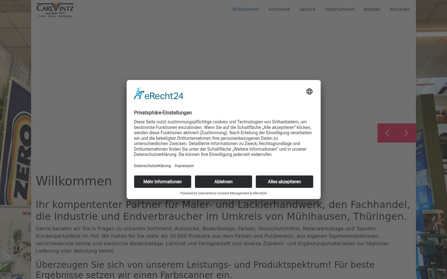 Screenshot tal-banner tal-kunsens muri qabel kwalunkwe interazzjoni