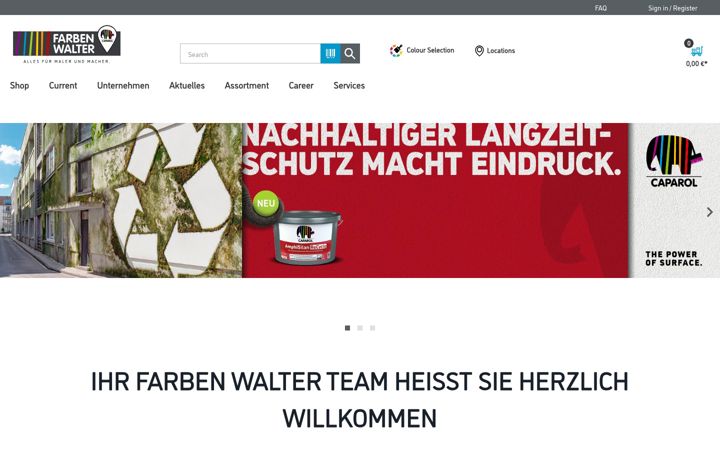 Screenshot ta' farben-walter.de