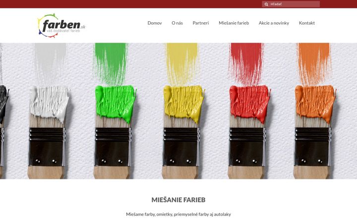 Screenshot of farben.sk