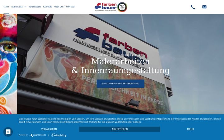 Screenshot ta' farbenbauer.de