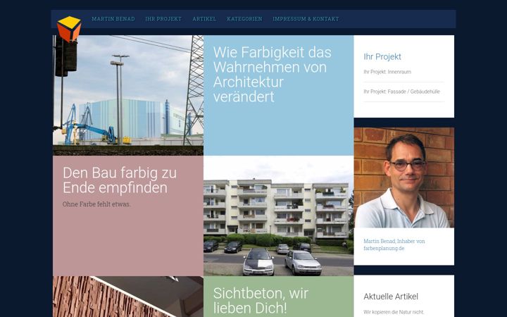 Screenshot of farbenplanung.de