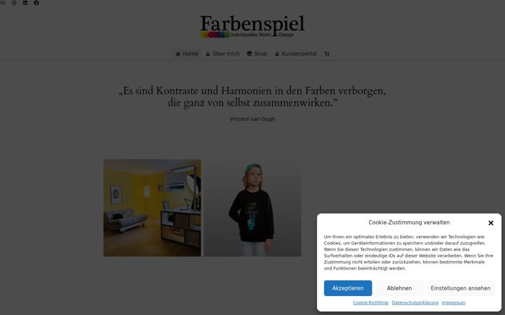 Screenshot of farbenspiel.design