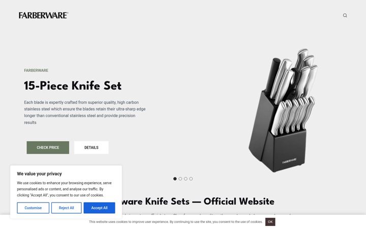 Screenshot of farberware-knives.com
