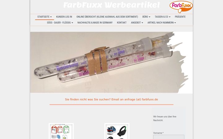 Screenshot of farbfuxx.de