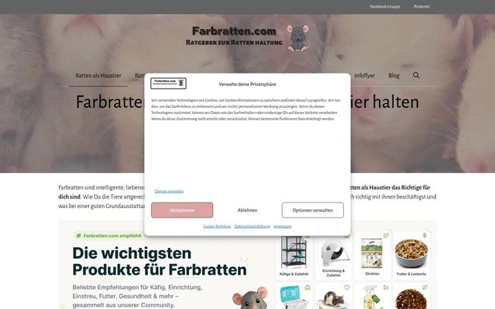 Screenshot of farbratten.com