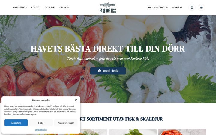 Screenshot of farbrorfisk.se