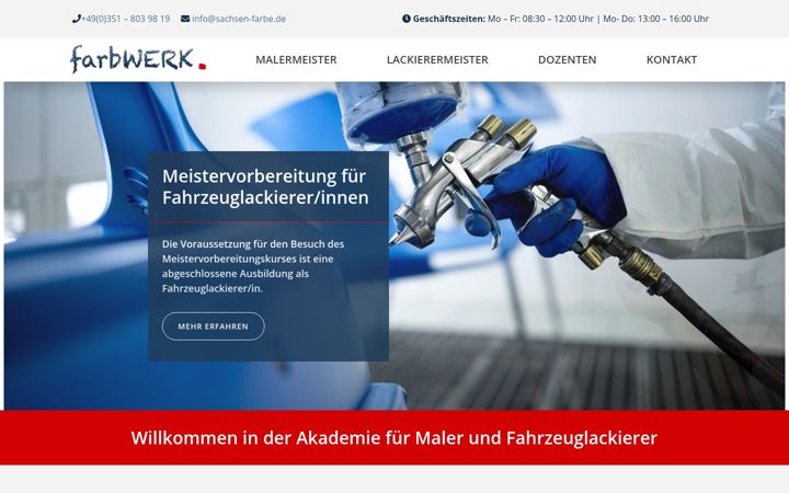 Screenshot of farbwerk-akademie.de