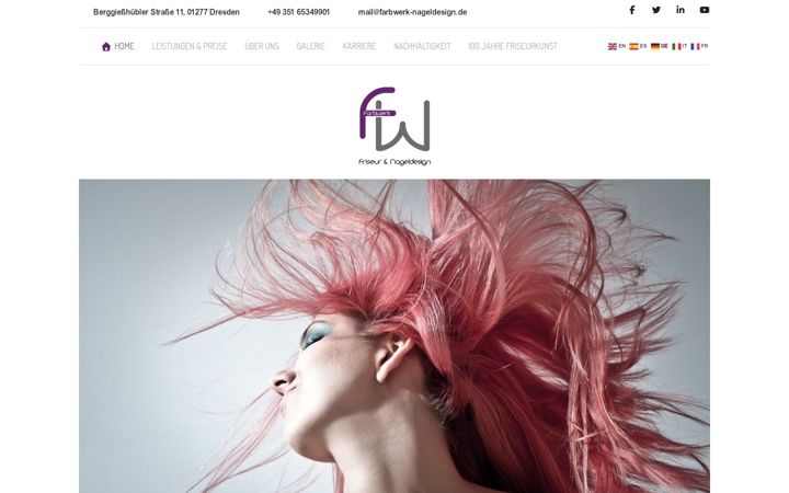 Screenshot of farbwerk-nageldesign.de