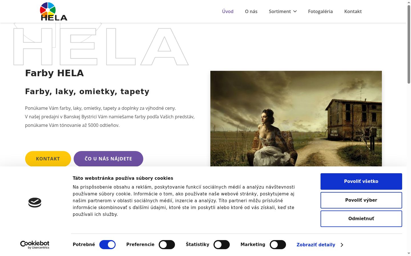 Captura de ecrã do banner de consentimento apresentado antes de qualquer interação