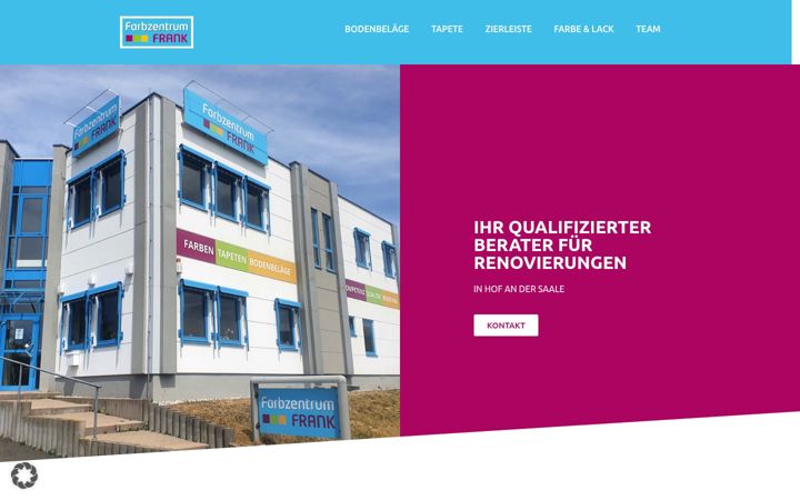 Screenshot of farbzentrum-frank.de