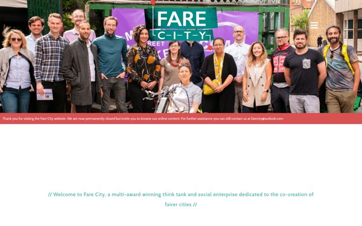 Screenshot ta' farecity.org