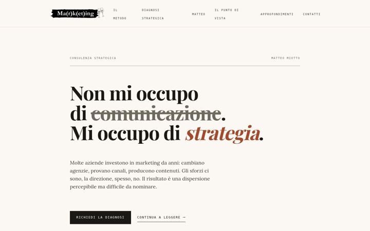 Screenshot of fareconilmarketing.it