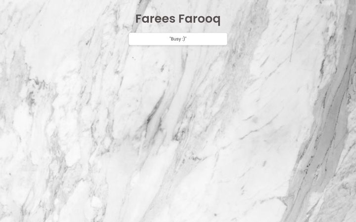 Screenshot of fareesfarooq.com