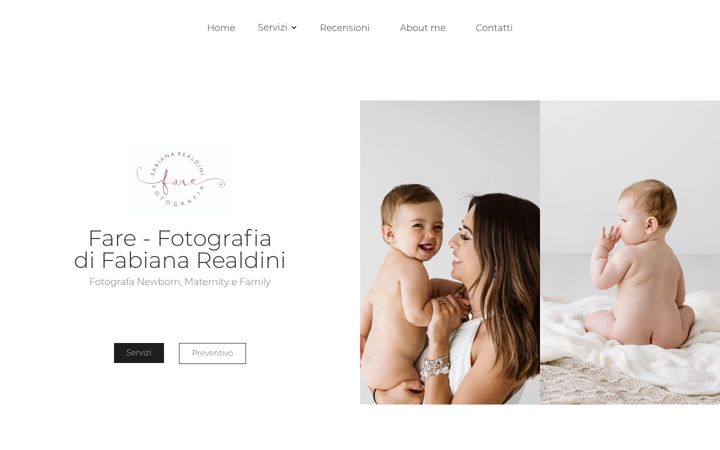 Kuvakaappaus sivustosta farefotografia.it