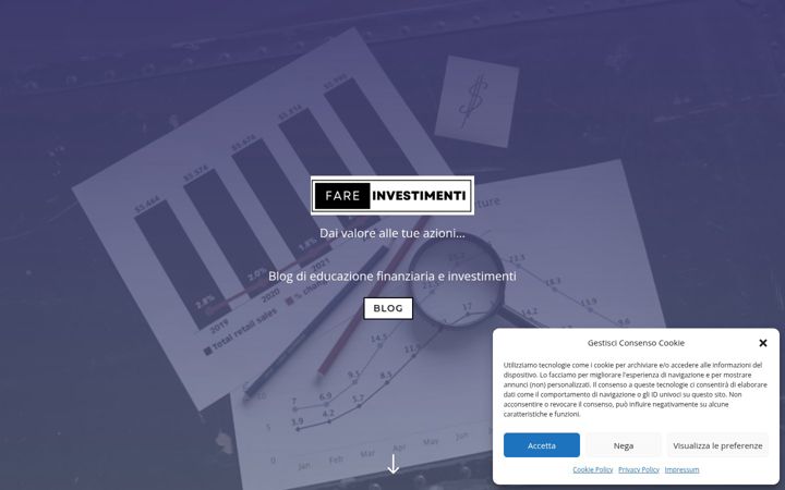 Kuvakaappaus sivustosta fareinvestimenti.it