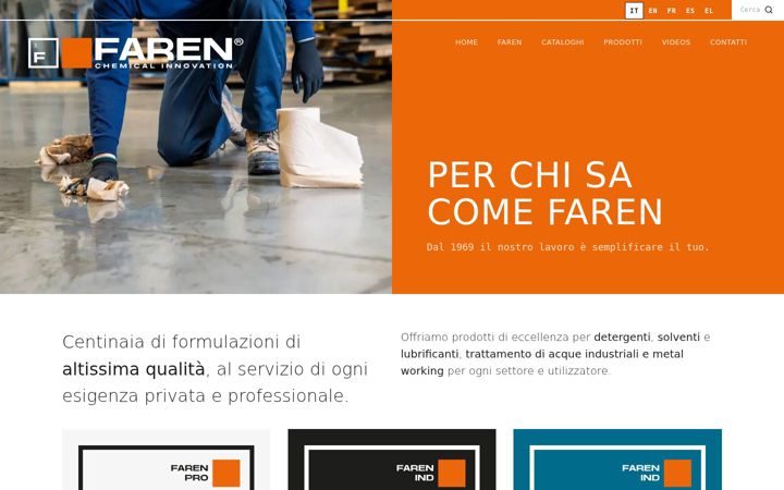 Screenshot of faren.com