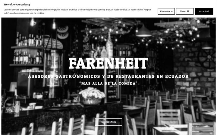 Screenshot of farenheitec.com