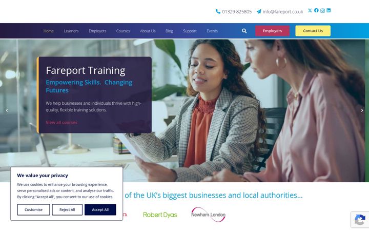 Zrzut ekranu fareport.co.uk