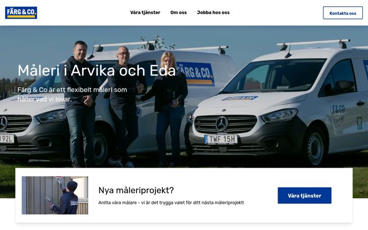 Screenshot of farg-co.se