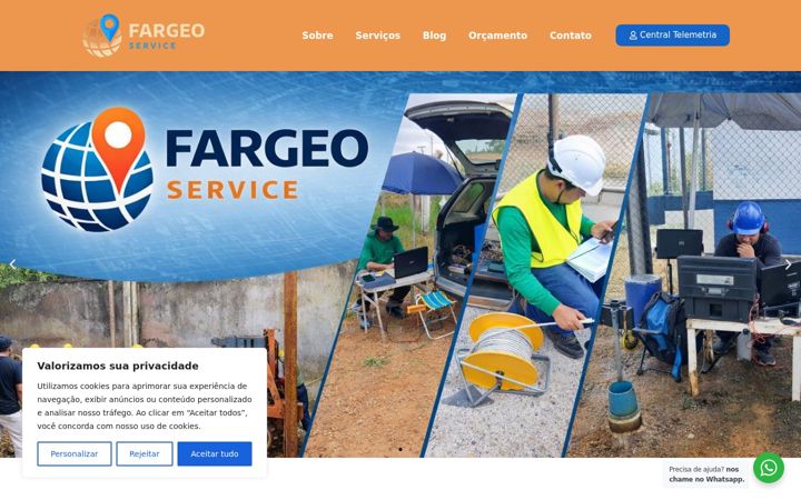 Screenshot of fargeoservices.com.br