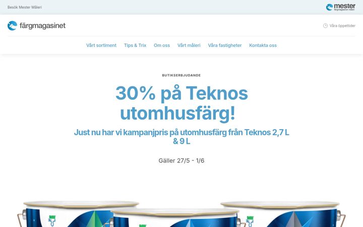 Zrzut ekranu fargmagasinet.se