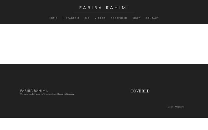 Screenshot of faribarahimi.com
