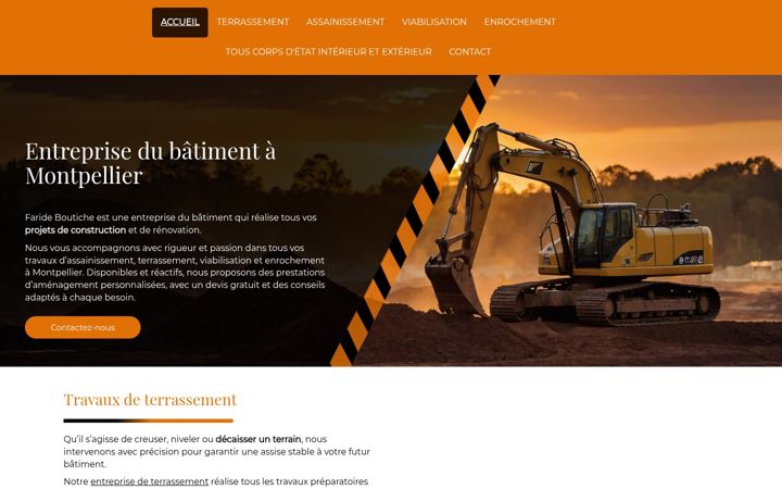 Screenshot of farideterrassement.fr