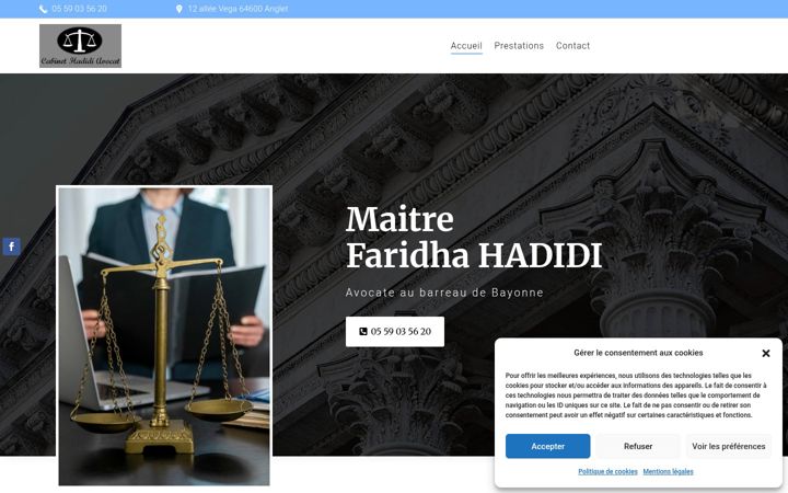 Screenshot of faridha-hadidi.fr