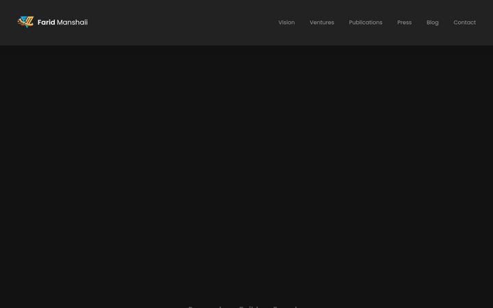 Screenshot of faridmanshaii.com