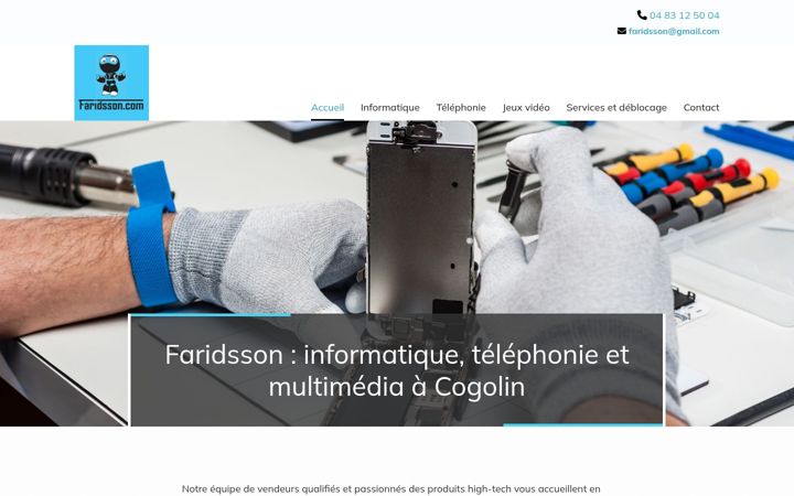 Screenshot of faridsson1.com