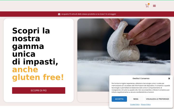 Captură de ecran a farinagenovashop.it