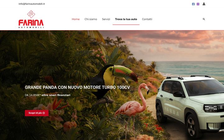 Screenshot of farinautomobili.it