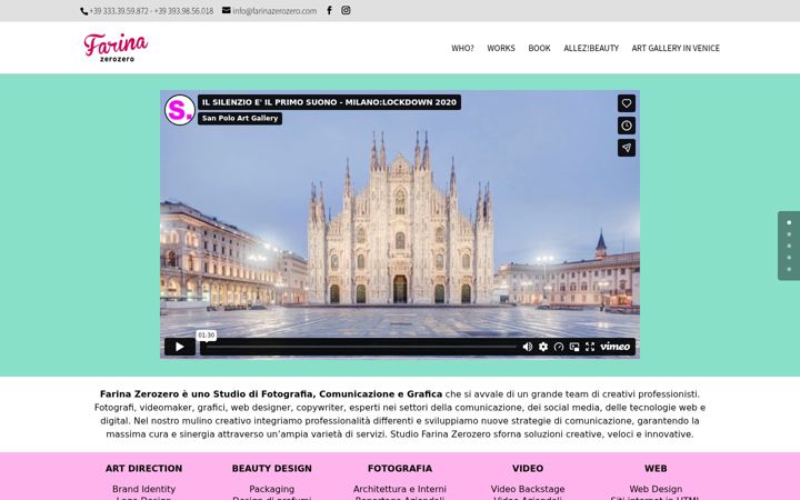 Screenshot of farinazerozero.com